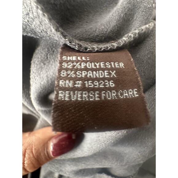 J McLaughlin Leggings Womens Large Gray Faux Suede Skinny Pull On Pants - Picture 4 of 7